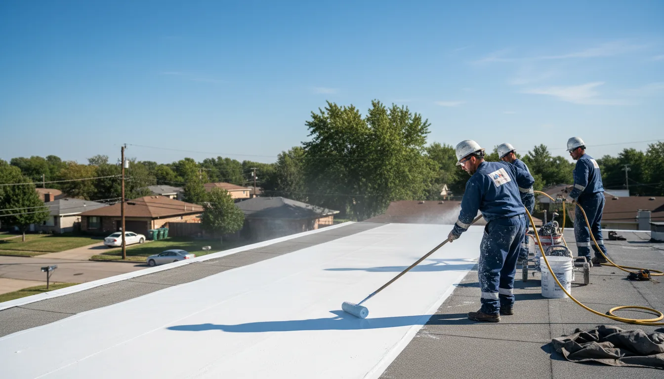 Commercial roof coating in Harris, NY near me